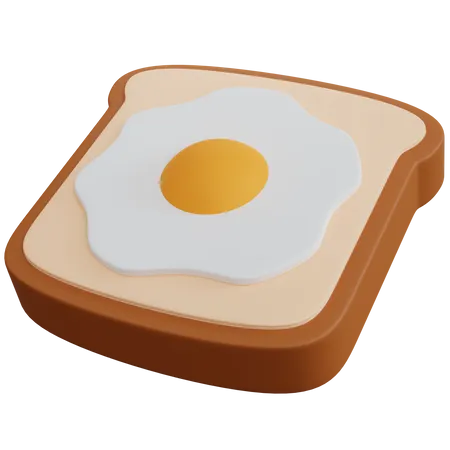 Brot Omeletts  3D Icon