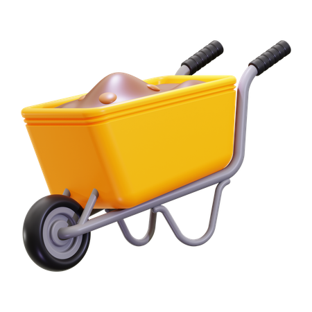 Brouette agricole  3D Icon