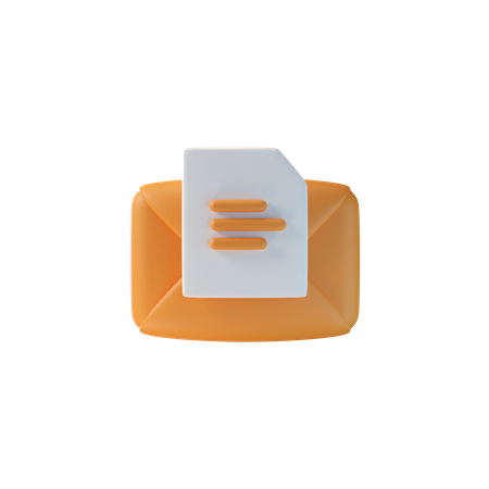 Brouillon de message  3D Icon