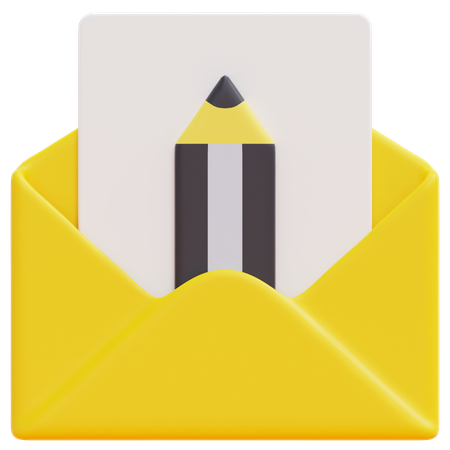 Brouillon d'e-mail  3D Icon