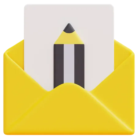 Brouillon d'e-mail  3D Icon