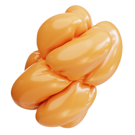 Brown balloon  3D Icon