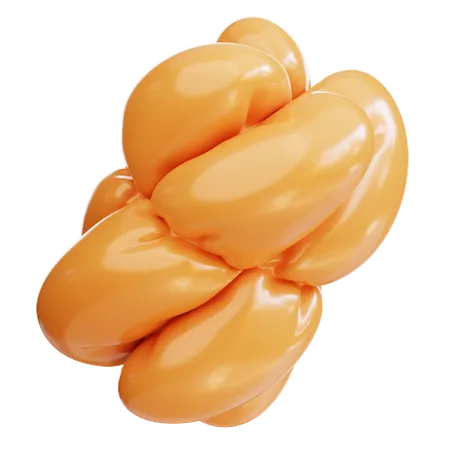 Brown balloon  3D Icon