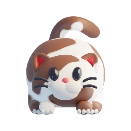 Brown Cat  3D Icon