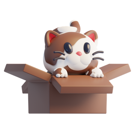 Brown Cat  3D Icon