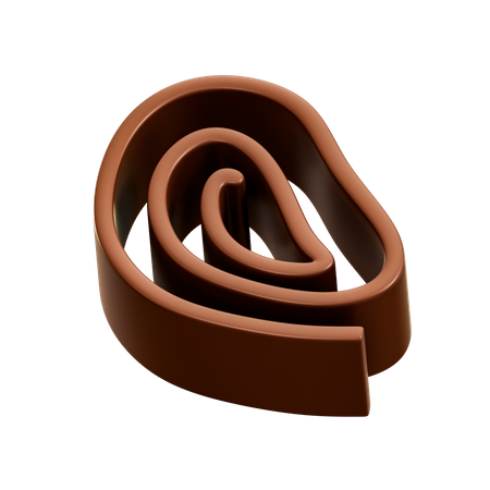 Brown Chocolate  3D Illustration