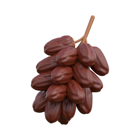 Brown Dates 3D Icon