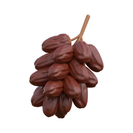 Brown Dates 3D Icon