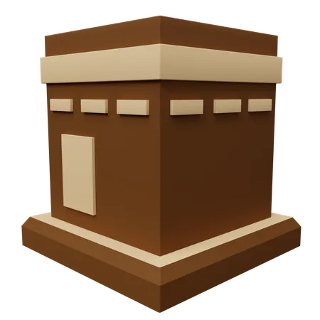 Brown Kaabah  3D Icon
