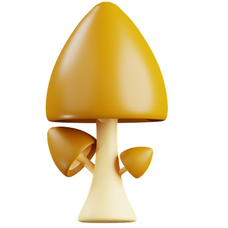 Brown Mushroom  3D Icon