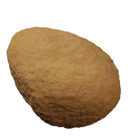 Brown Rock  3D Icon