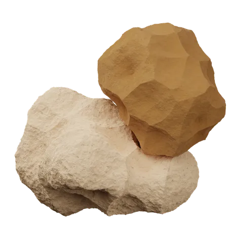 Brown Stone  3D Icon