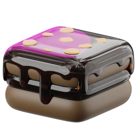 Brownie  3D Icon