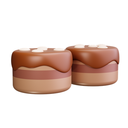 Brownie  3D Icon