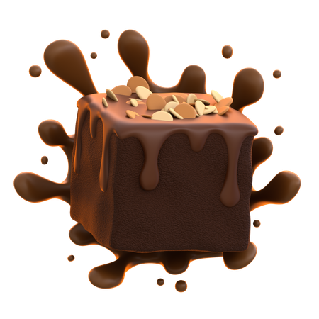 Brownie au chocolat  3D Icon