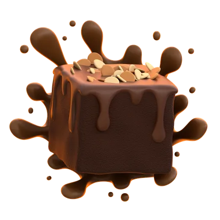 Brownie au chocolat  3D Icon