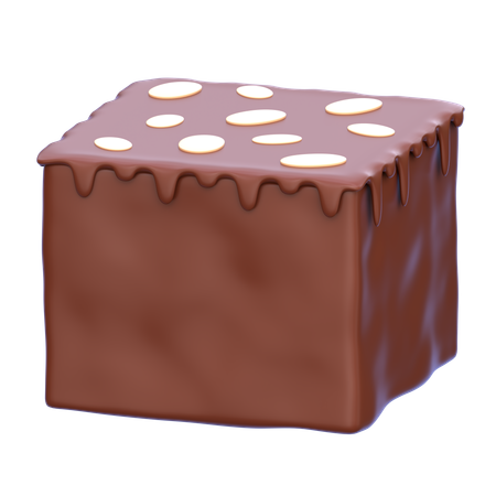 Brownie chaud  3D Icon