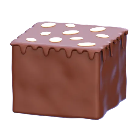 Brownie chaud  3D Icon