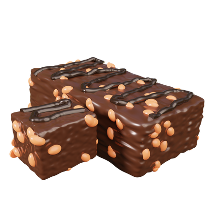 Brownies au chocolat  3D Icon