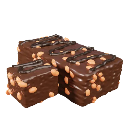 Brownies au chocolat  3D Icon