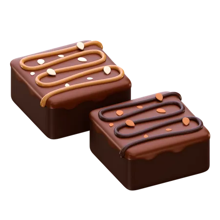 Brownies au chocolat  3D Icon