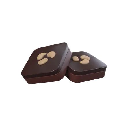 Brownies au chocolat  3D Icon