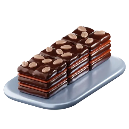 Brownies au chocolat  3D Icon