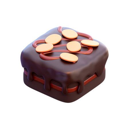 Brownies de chocolate  3D Icon