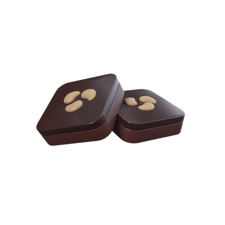 Brownies de chocolate  3D Icon