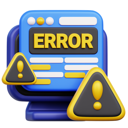 Browse Error  3D Icon