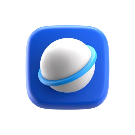 ブラウザ  3D Icon