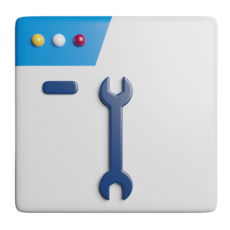 브라우저  3D Icon