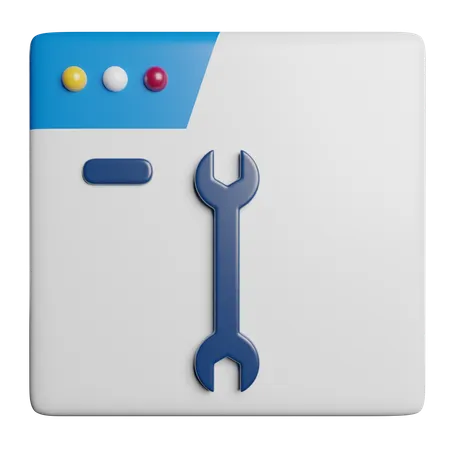 브라우저  3D Icon