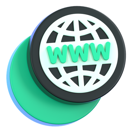 브라우저  3D Icon