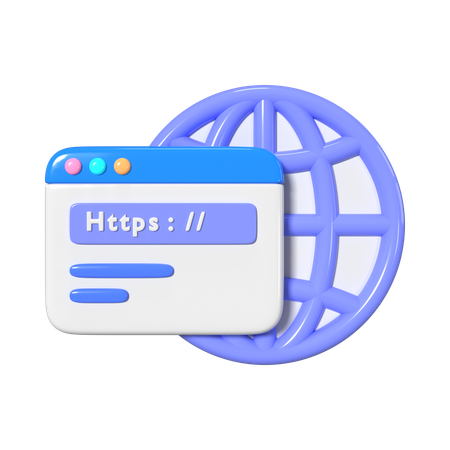 Browser  3D Icon