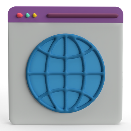 Browser  3D Icon