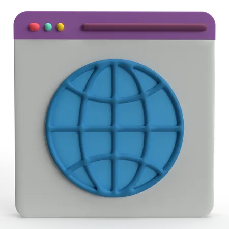 Browser  3D Icon