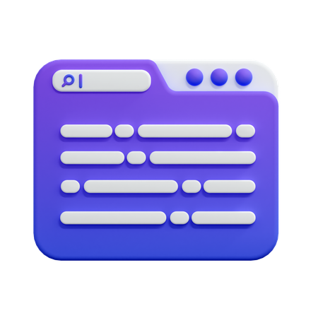 Browser  3D Icon