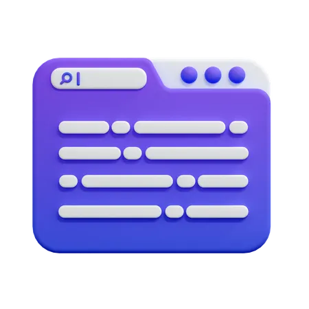 Browser  3D Icon