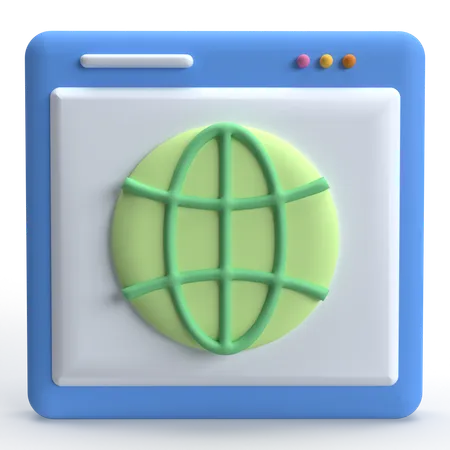 Browser  3D Icon