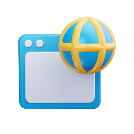 Browser  3D Icon