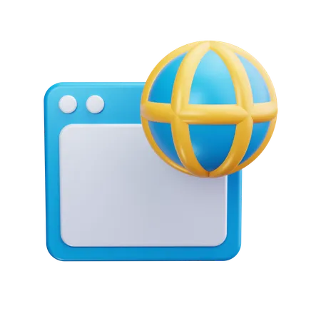 Browser  3D Icon