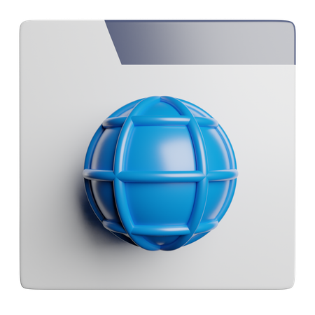 Browser  3D Icon