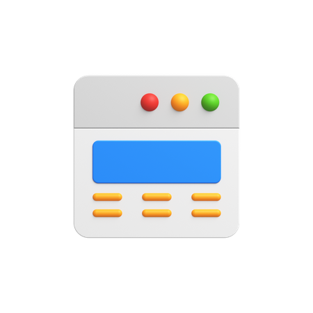 Browser  3D Icon