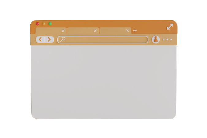 Browser  3D Illustration