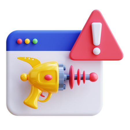 Browserwarnung  3D Icon
