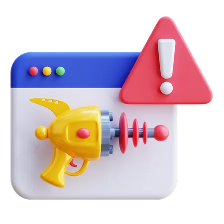 Browserwarnung  3D Icon