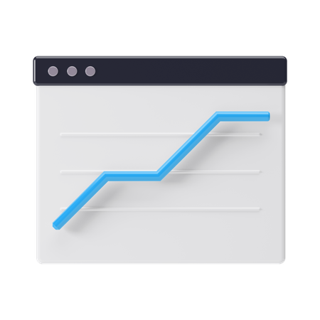 Browser Analytics  3D Icon