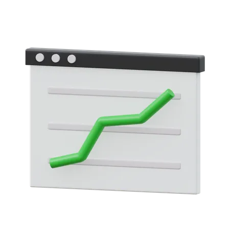 Browser Analytics  3D Icon