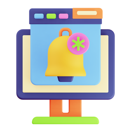 Browserbenachrichtigung  3D Icon